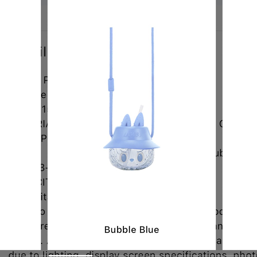 Pop Mart Labubu The Monsters Wacky Mart Series Tumbler Bubble Blue